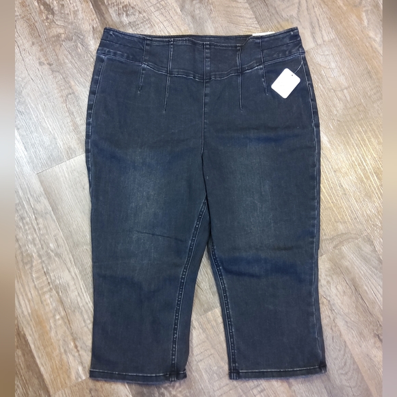 FREE PEOPLE We The Free Carousel Pull-On Capri Jeans NWT - Picture 5 of 14